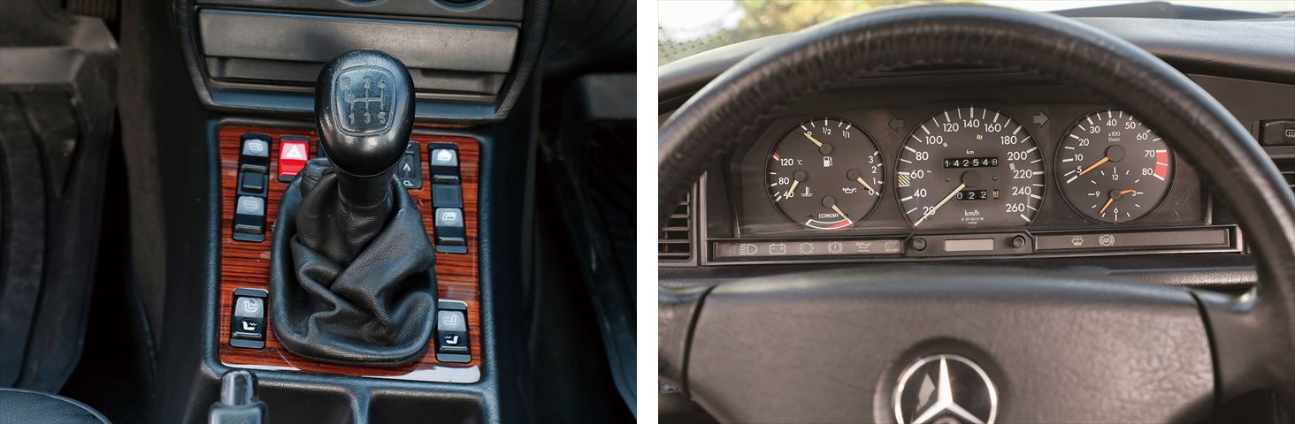 190E-23-16Vコスワース装備純正3連メーター取り付けテ付き 190E2.3-16 | 名車文化研究所