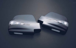 LEDウインカーミラーカバーフットランプ付交換タイプ塗装済＆メッキ パーツ画像