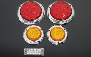 煌LEDテールランプSET（L）メッキベゼル パーツ画像