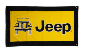 Jeepタオルシートカバー JEEPロゴ イエロー パーツ画像