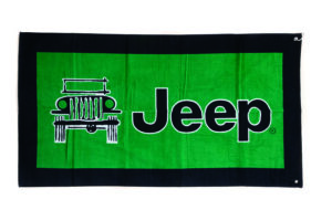 Jeepタオルシートカバー JEEPロゴ グリーン パーツ画像