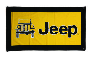 Jeepタオルシートカバー JEEPロゴ イエロー パーツ画像
