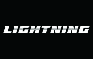 LIGHTNINGロゴステッカー ホワイト パーツ画像