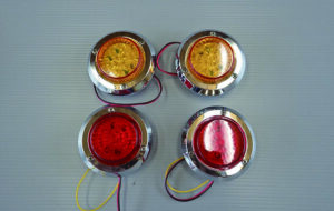LEDテールランプセット丸型クリア パーツ画像