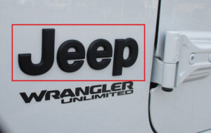 Jeepエンブレム　マットブラック パーツ画像