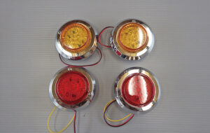 LEDテールランプセット丸型クリア パーツ画像